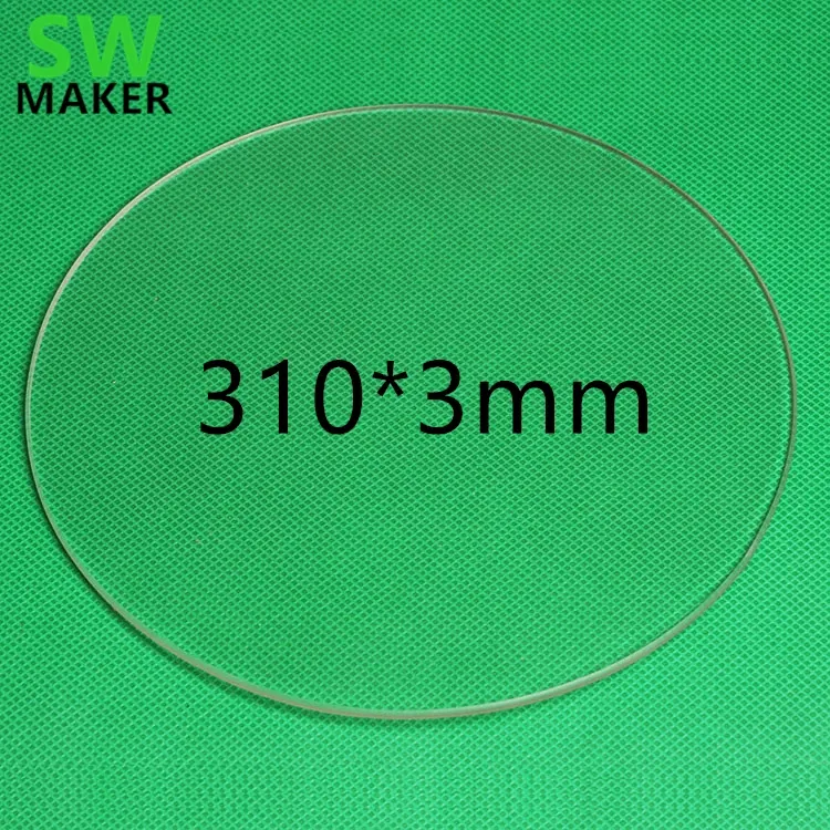 Glasplatte flach 310 mm für ROSTOCK MAX