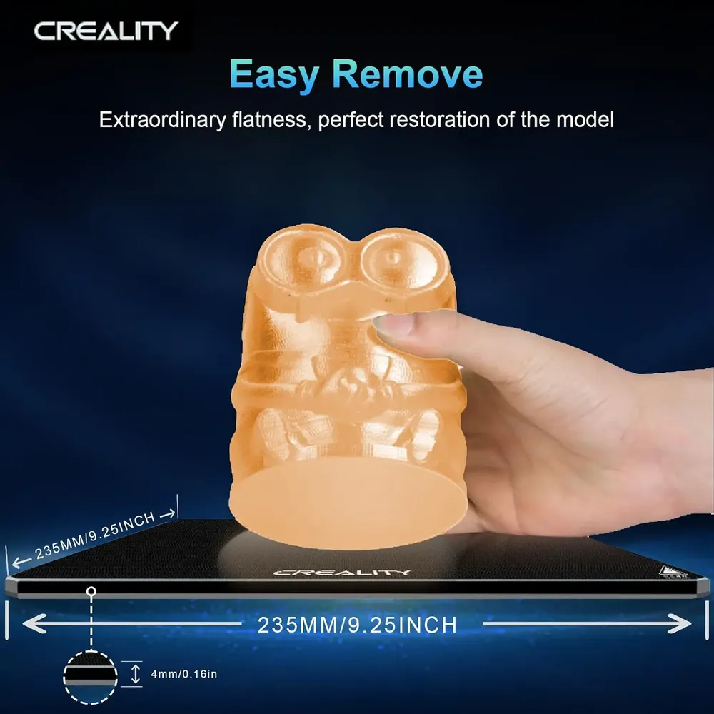 Glasplatte gehärtet 235 mm für Creality Ender 3