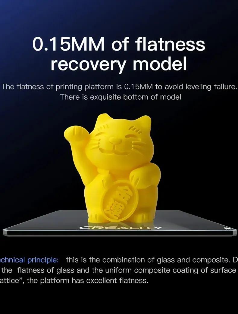 Glasplatte gehärtet 235 mm für Creality Ender 3