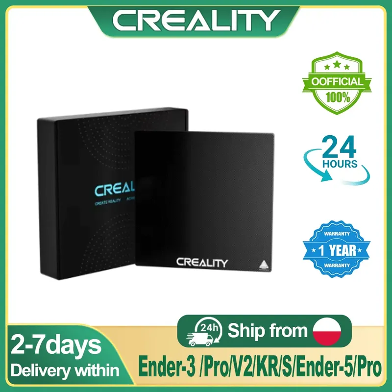 Glasplatte Karbidsand 235 mm für Creality Ender 3