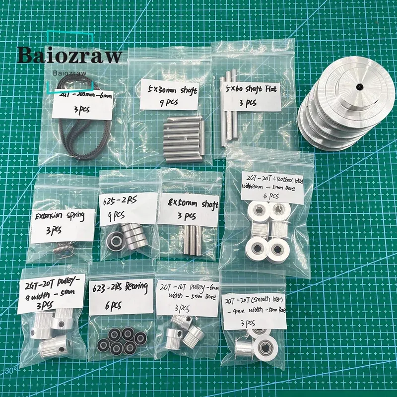 GT2-Riemenscheibe mit 625-2RS Lager für K3 3D-Drucker