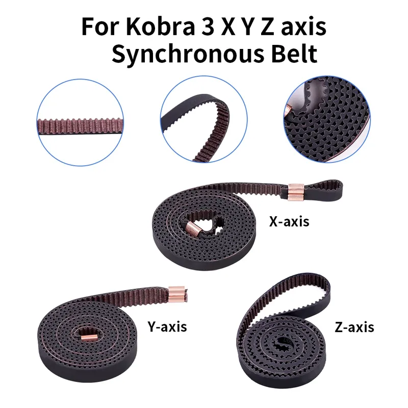 GT2-Zahnriemen 6mm/8mm Breite für Kobra 3 Combo