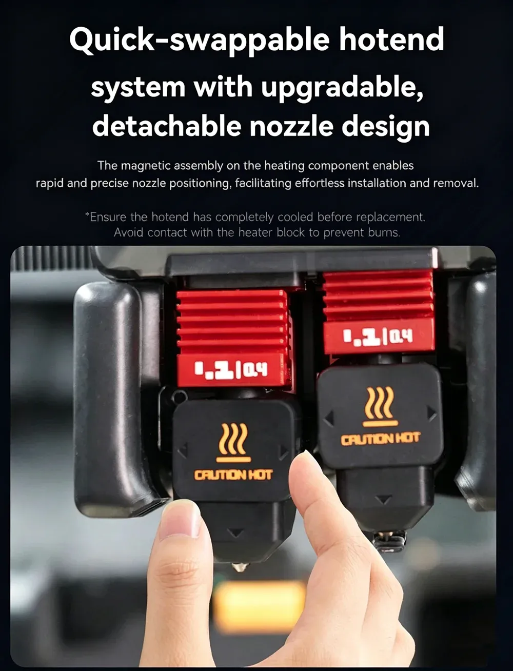 H2D H2S H2C Hotend-Kit mit gehärteter Düse