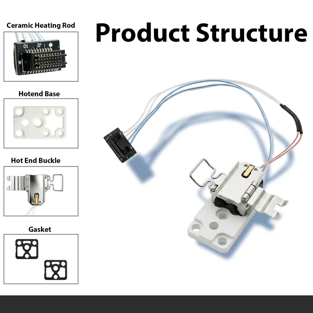 H2D Hotend Heizeinheit Keramik Isolator Thermistor für Bambulab