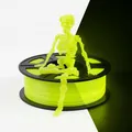 Halloween PLA Filament Set 1,75mm leuchtend 4 Packungen – Farbe pla Glow yellow