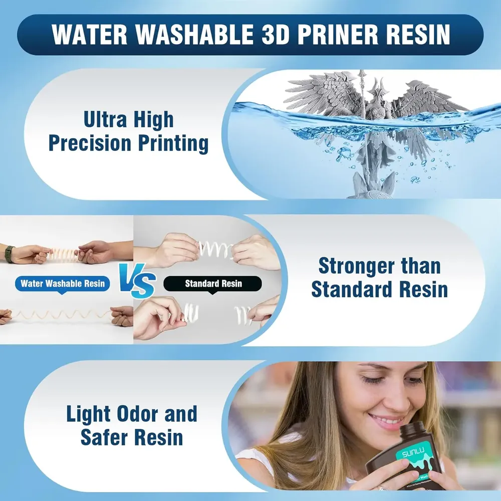 Harz 1kg ABS-ähnlich Standard wasserwaschbar 405nm UV