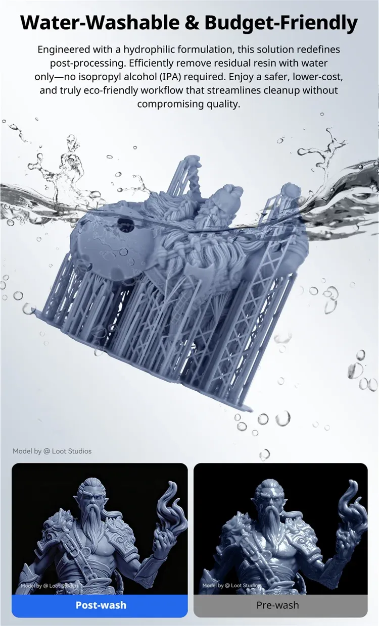 Harz wasserwaschbar 365-405nm UV für LCD DLP Photon