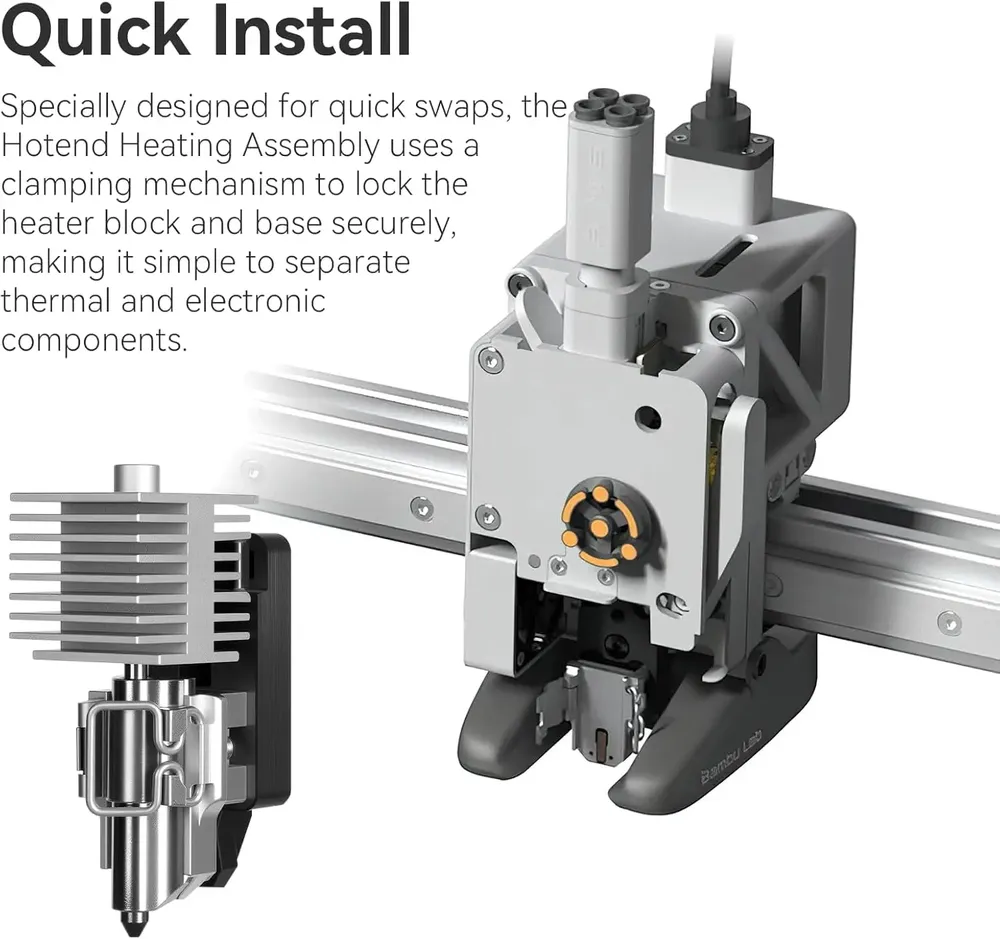 Heizbaugruppe für Bambu Lab A1 A1mini Hotend