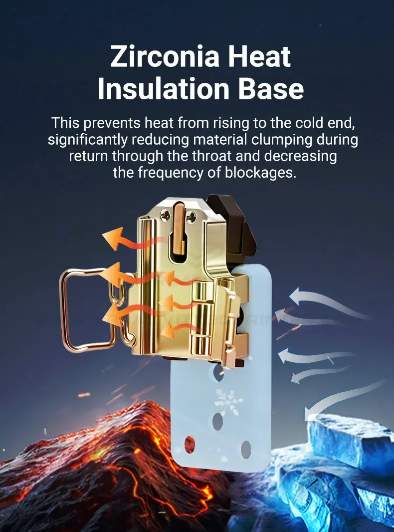 Heizbaugruppe mit Keramik Heizung und Thermistor für Bambu Lab P2S