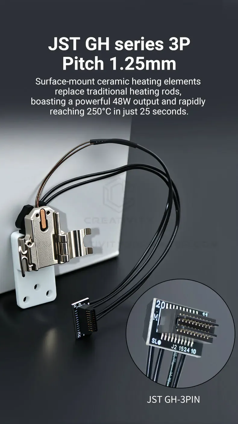Heizbaugruppe mit Keramik Heizung und Thermistor für Bambu Lab P2S