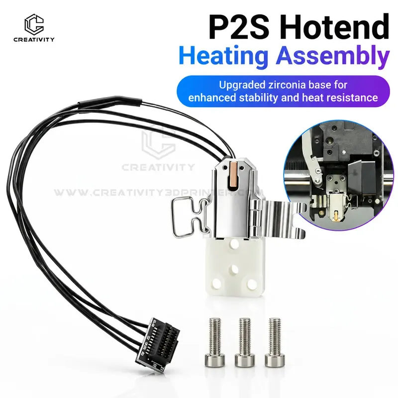 Heizbaugruppe mit Keramik Heizung und Thermistor für Bambu Lab P2S