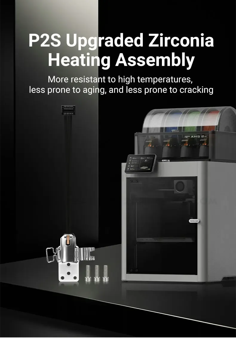 Heizbaugruppe mit Keramik Heizung und Thermistor für Bambu Lab P2S