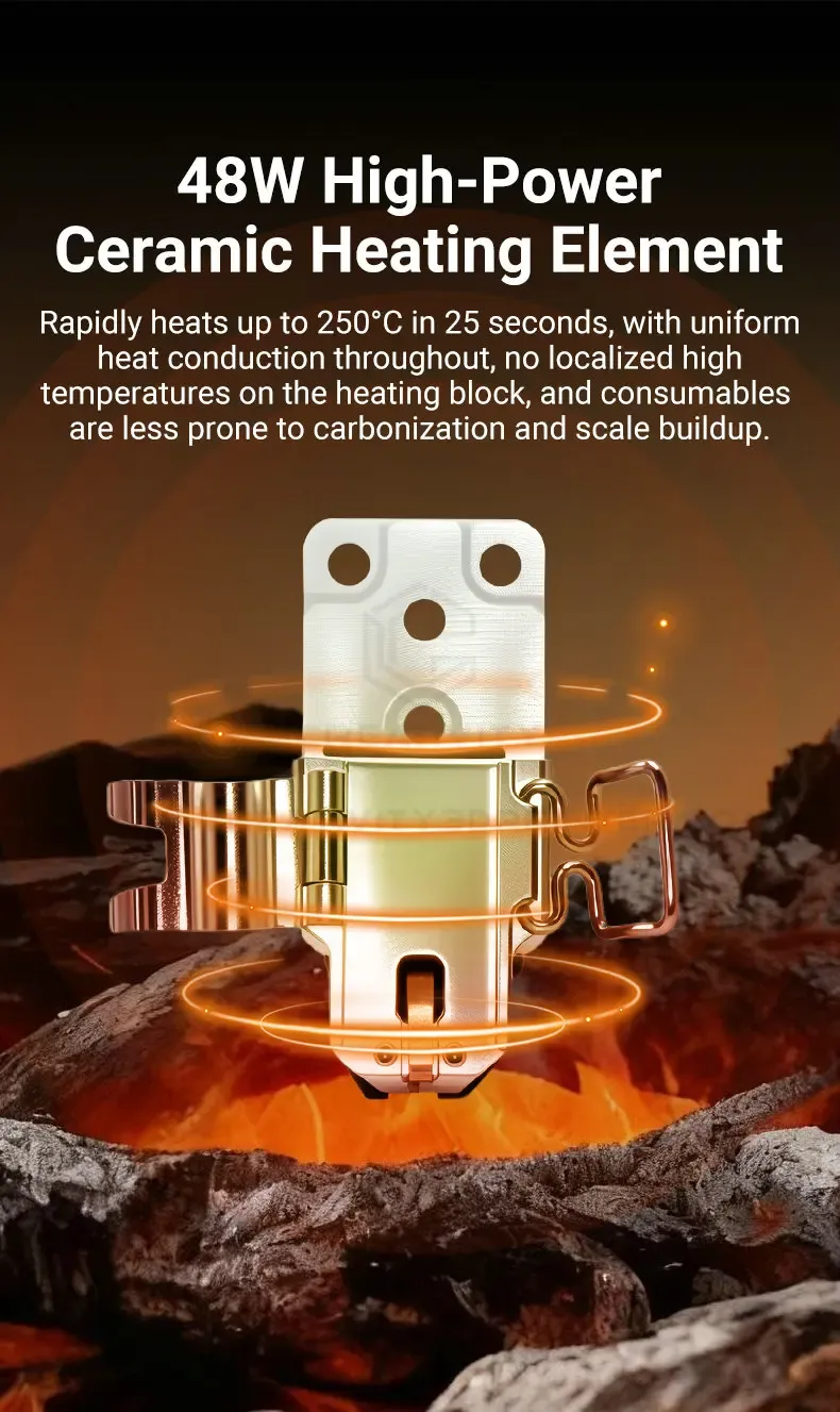 Heizbaugruppe mit Keramik Heizung und Thermistor für Bambu Lab P2S