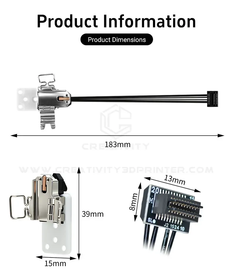 Heizbaugruppe mit Keramik Heizung und Thermistor für Bambu Lab P2S