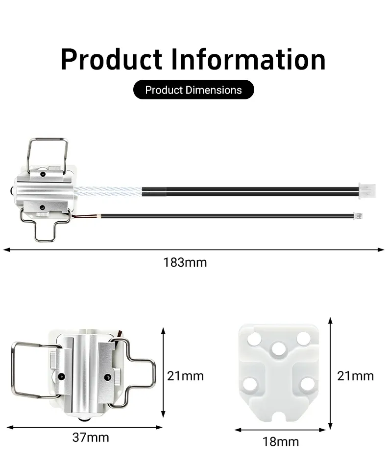 Heizbaugruppe mit Keramikheizung Thermistor für Anycubic Kobra X