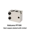 Heizblock E3D V5 V6 MK7 MK8 CR-6 SE Volcano Aluminium Messing – Farbe Volcano PT100 Copper