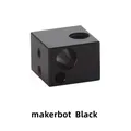 Heizblock E3D V5 V6 MK7 MK8 CR-6 SE Volcano Aluminium Messing – Farbe makerbot Black