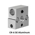 Heizblock E3D V5 V6 MK7 MK8 CR-6 SE Volcano Aluminium Messing – Farbe CR-6 SE Aluminum