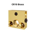 Heizblock E3D V5 V6 MK7 MK8 CR-6 SE Volcano Aluminium Messing – Farbe CR10 Brass