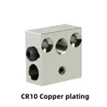 Heizblock E3D V5 V6 MK7 MK8 CR-6 SE Volcano Aluminium Messing – Farbe CR10 Copper
