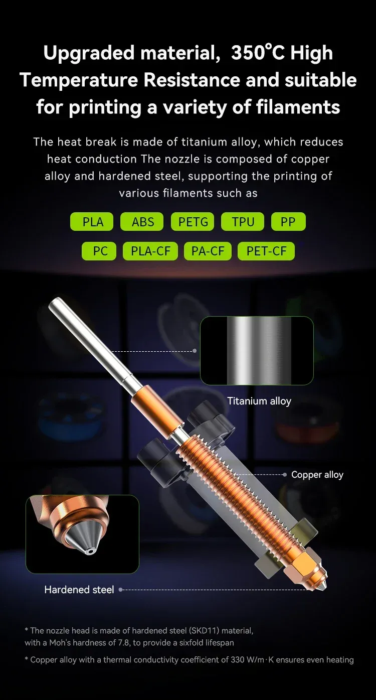 Heizblock Kit K2 Plus Keramik 350 ° C Hochtemperatur