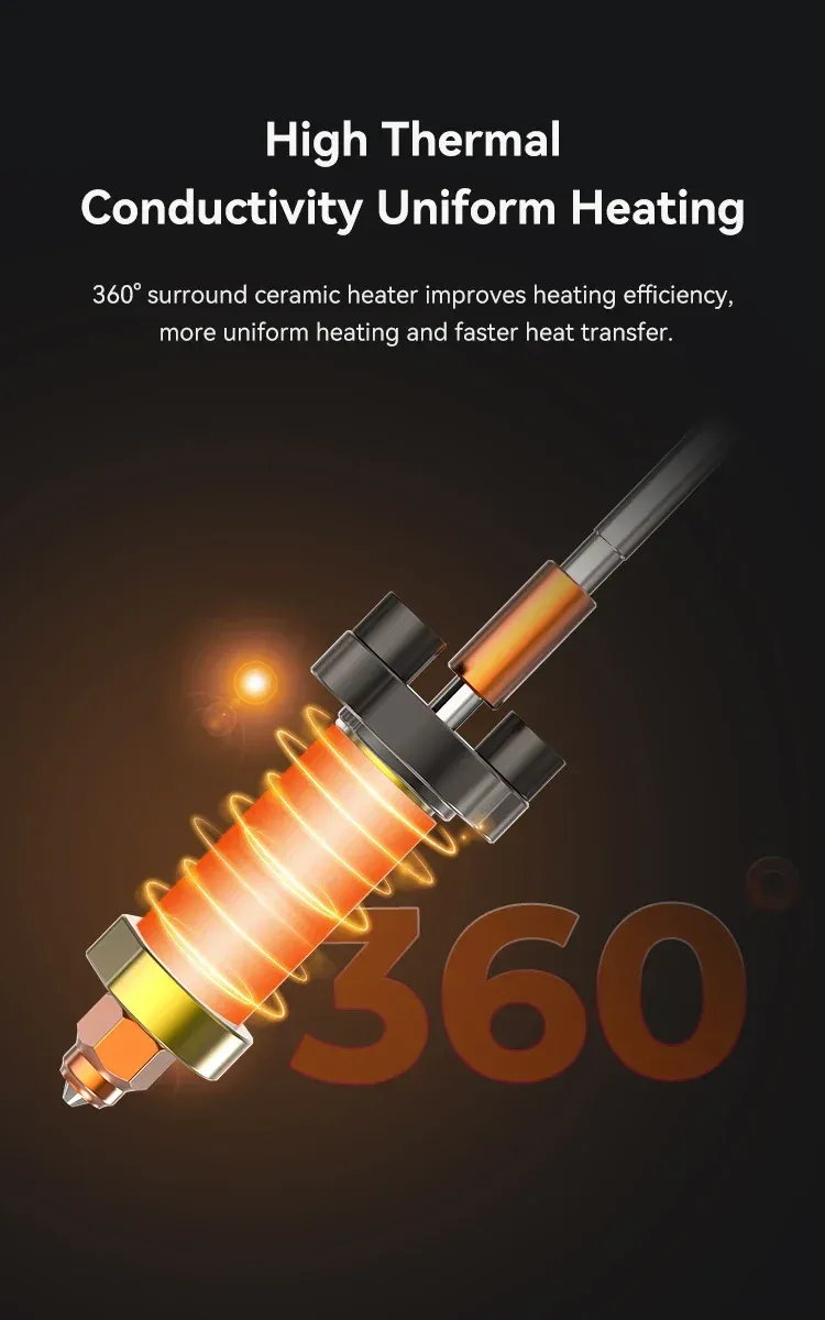 Heizblock Kit K2 Plus Keramik 350 ° C Hochtemperatur