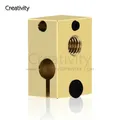 Heizblock V6 PT100 plattiertes Kupfer Messing für E3D V6 – Farbe 1 Pc  Brass