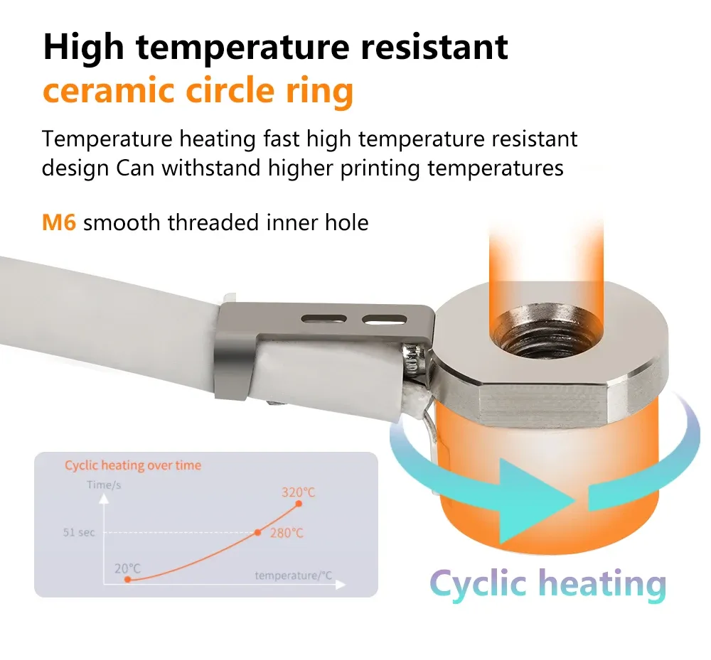 Heizkern und Thermistor für V6 Hotend Voron Prusa