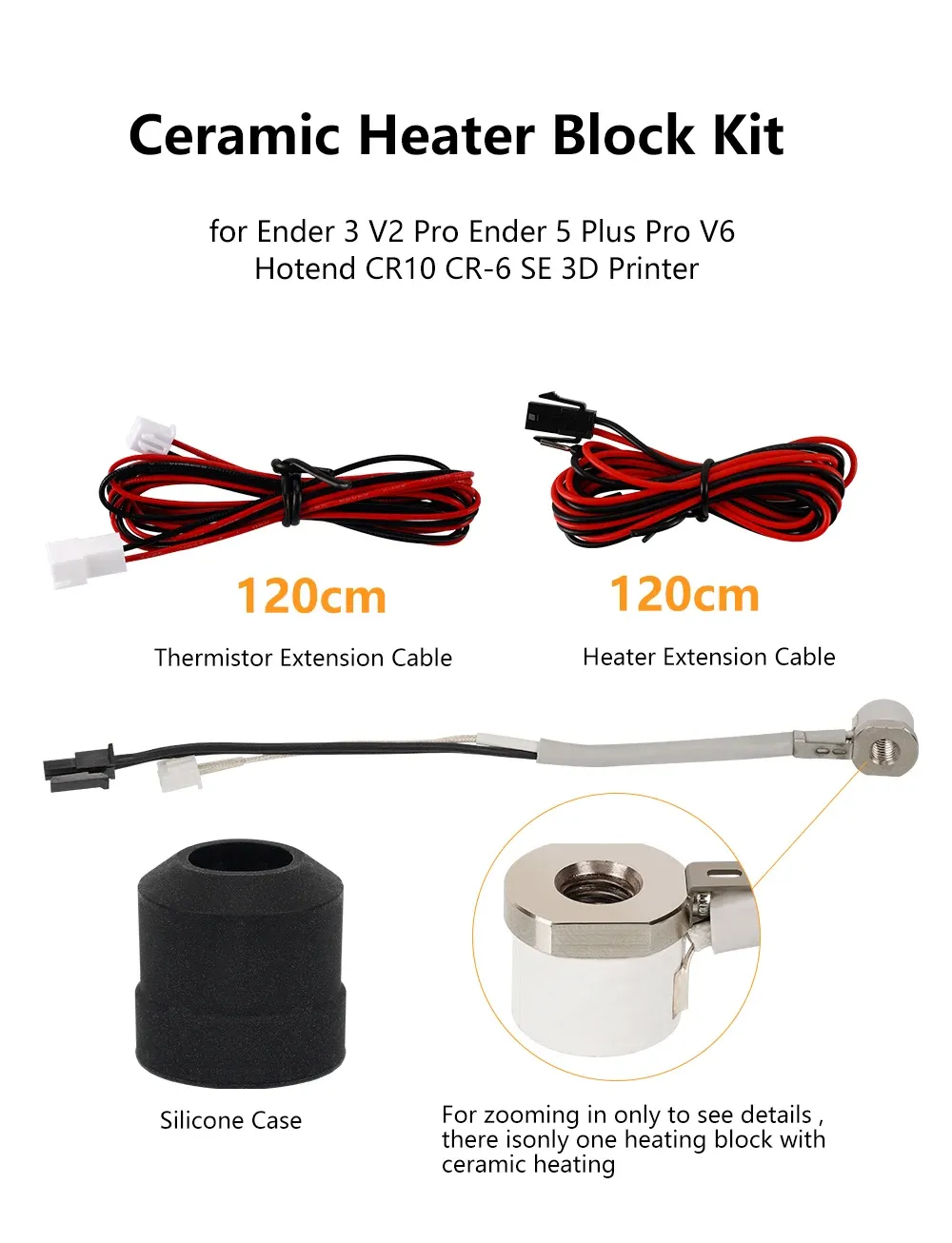 Heizkern und Thermistor für V6 Hotend Voron Prusa