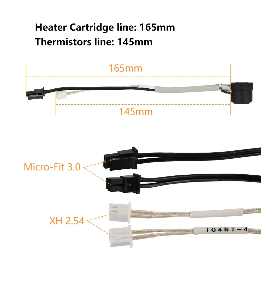 Heizkern und Thermistor für V6 Hotend Voron Prusa