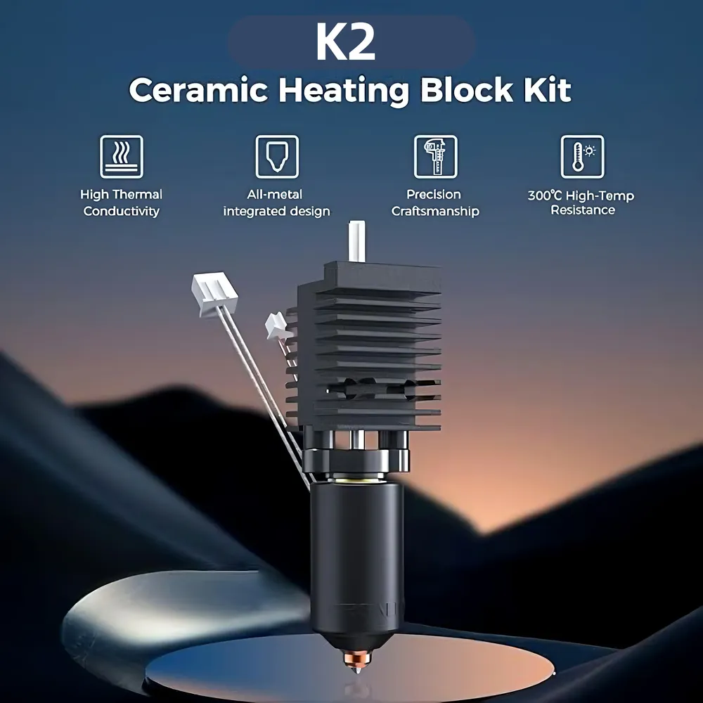 Heizkopf Kit K2 Keramik All-in-One Düse Silikonhülle
