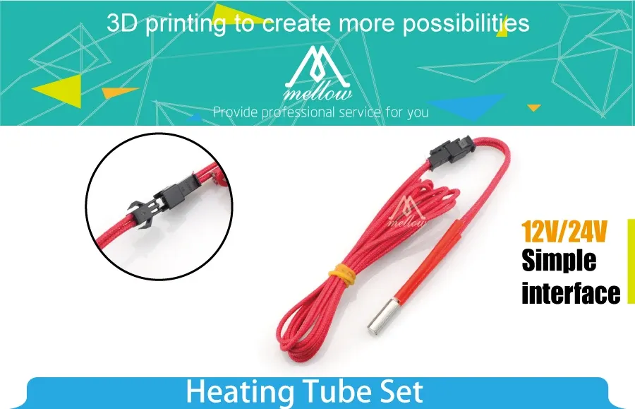 Heizpatrone 6 x 15/20/30 mm 40 W für Makerb Reprap