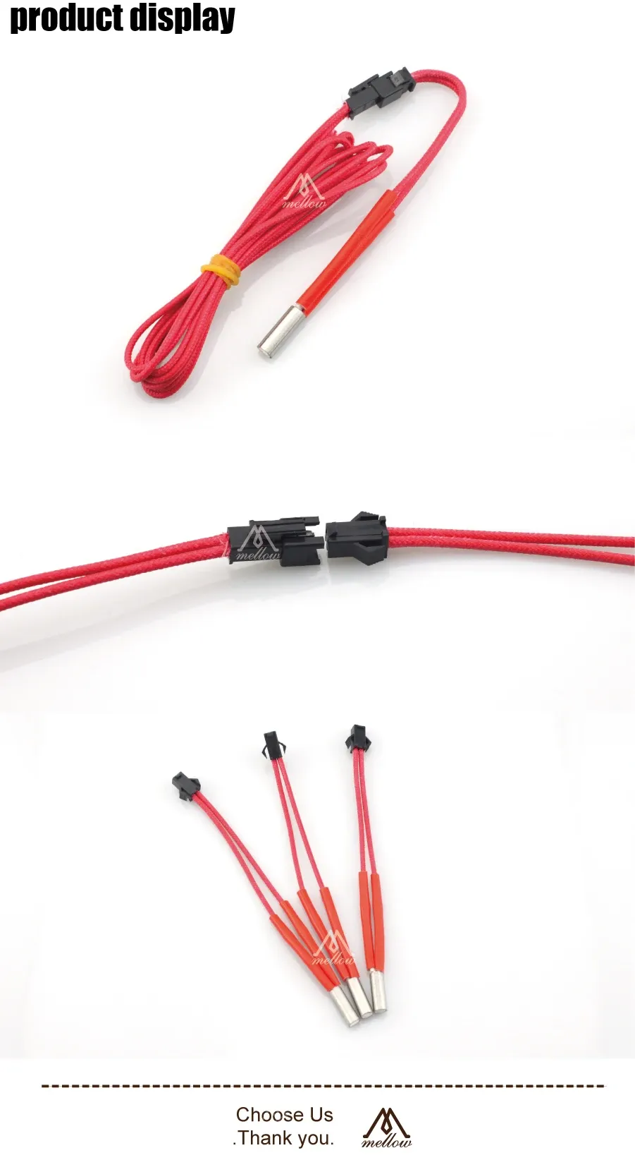 Heizpatrone 6 x 15/20/30 mm 40 W für Makerb Reprap