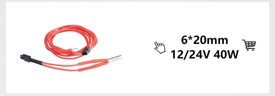 Heizpatrone 6 x 47,5 mm 80 W für Super Volcano