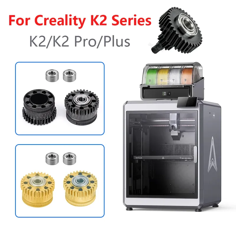 Helical Extruder Gear Ganzmetall Doppelantrieb für Creality K2 Pro Plus