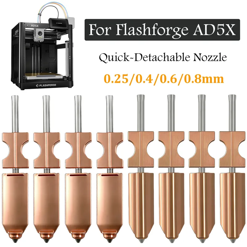High-Flow-Düse 0,25 bis 0,8 mm für FlashForge Ad5x