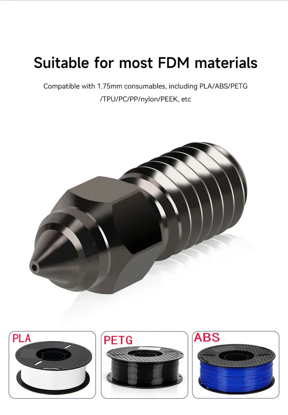 Hochgeschwindigkeitsdüse 0,2 bis 1,0 mm