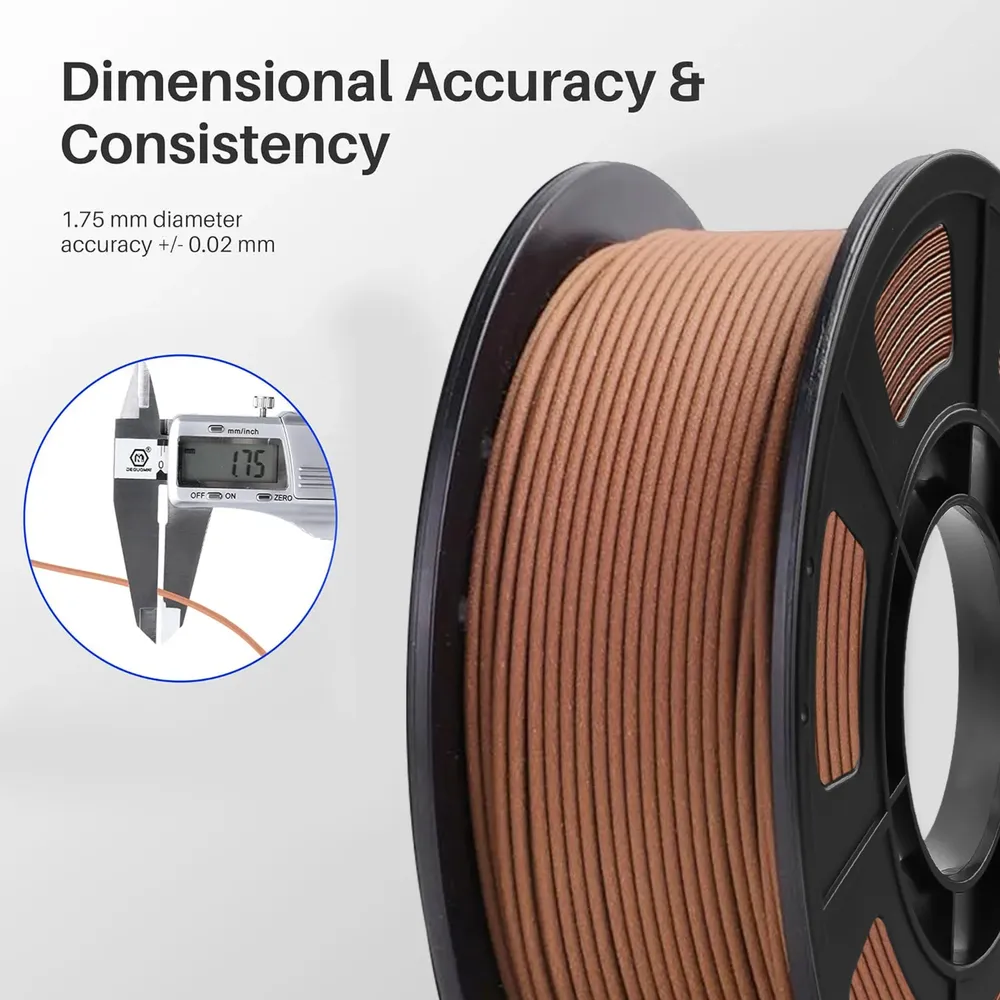 Holz-PLA Filament 1,75 mm blasenfrei 200 g bis 1 kg