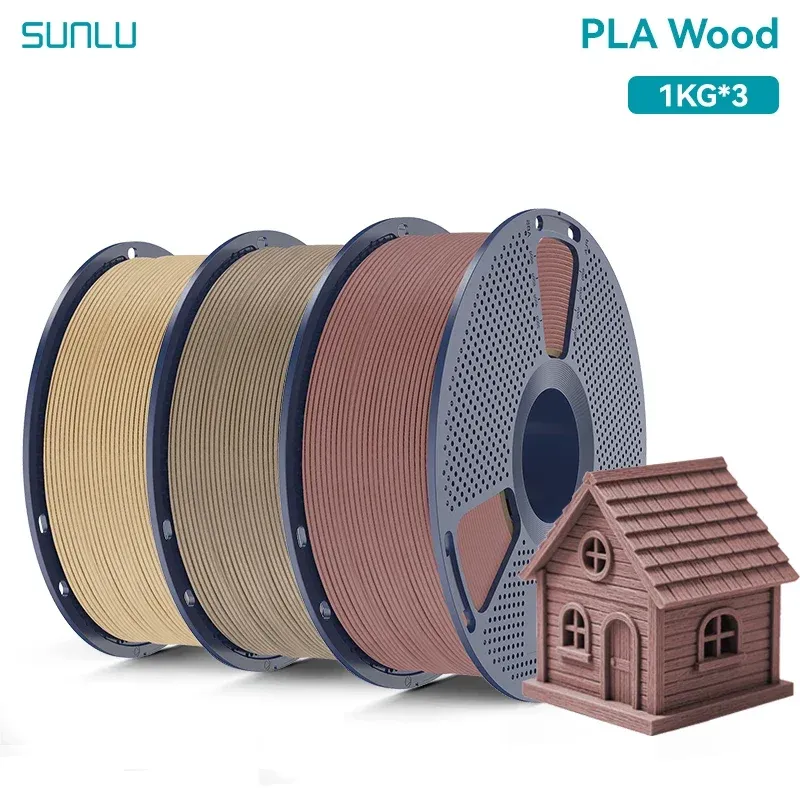 Holz PLA Filament 1,75 mm mit Holzfasern 1 kg