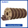 Holz PLA Filament 1,75 mm mit Holzmehl 2 kg 5 kg – Farbe Rosewood 5KG