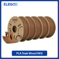 Holz PLA Filament 1,75 mm mit Holzmehl 2 kg 5 kg – Farbe Teak Wood 5KG