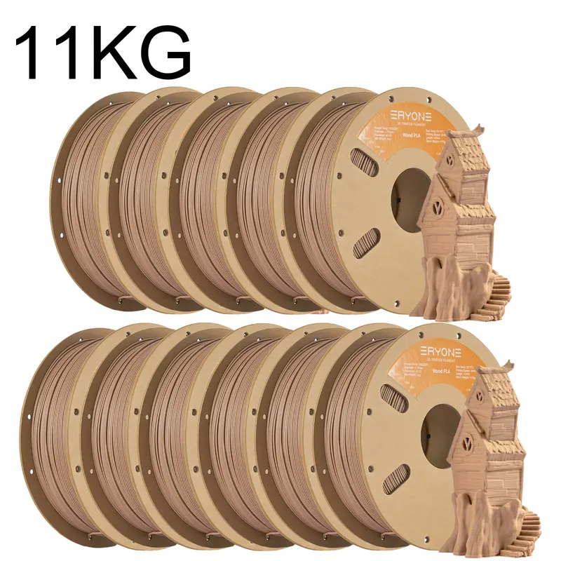 Holz PLA Filament 1,75 mm mit Holzstruktur 4 kg