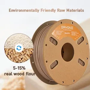 Holz PLA Filament 1,75 mm mit Holzstruktur 4 kg