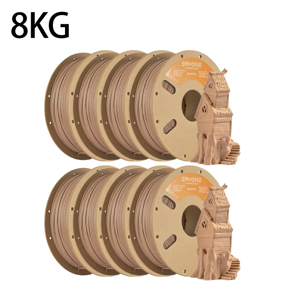 Holz PLA Filament 1,75 mm mit Holzstruktur 4 kg