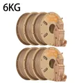 Holz PLA Filament 1,75 mm mit Holzstruktur 4 kg – Color Light-6kg