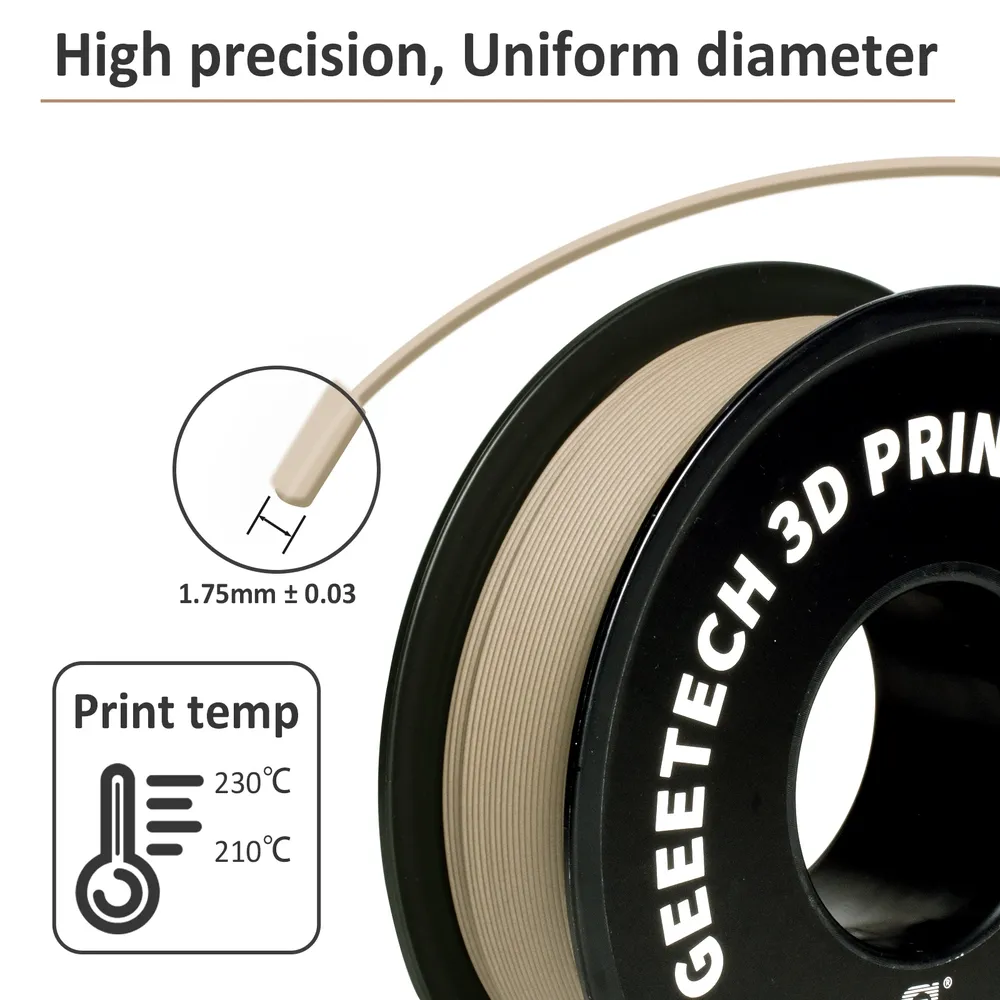 Holz PLA Filament 1,75 mm Vakuumverpackung 10 kg