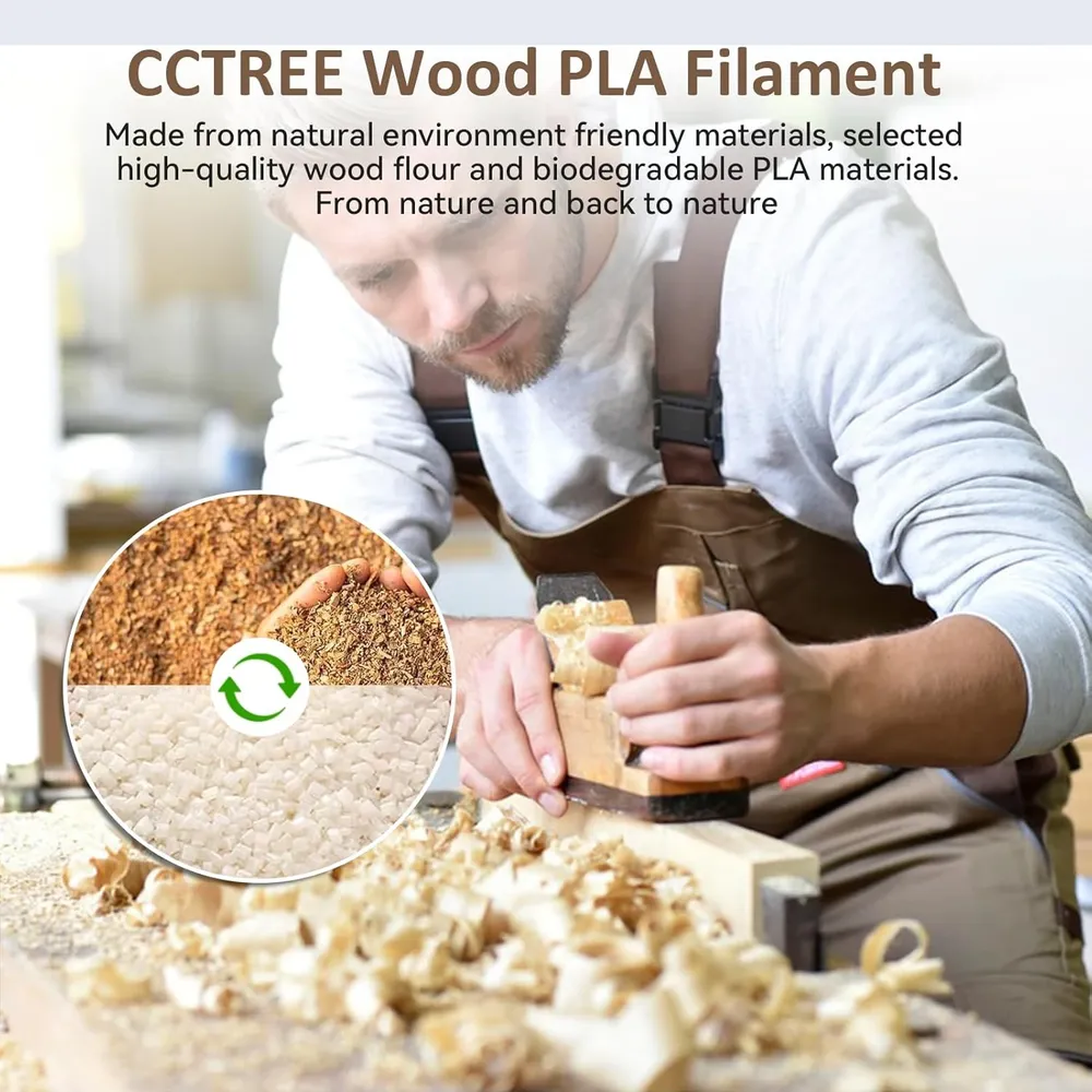Holz PLA Filament 200 g bis 1 kg 1,75 mm