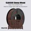 Holz PLA Filament 200 g bis 1 kg 1,75 mm – Farbe Ebony wood 200g