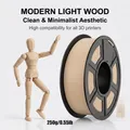 Holz PLA Filament 200 g bis 1 kg 1,75 mm – Farbe Light wood 250g
