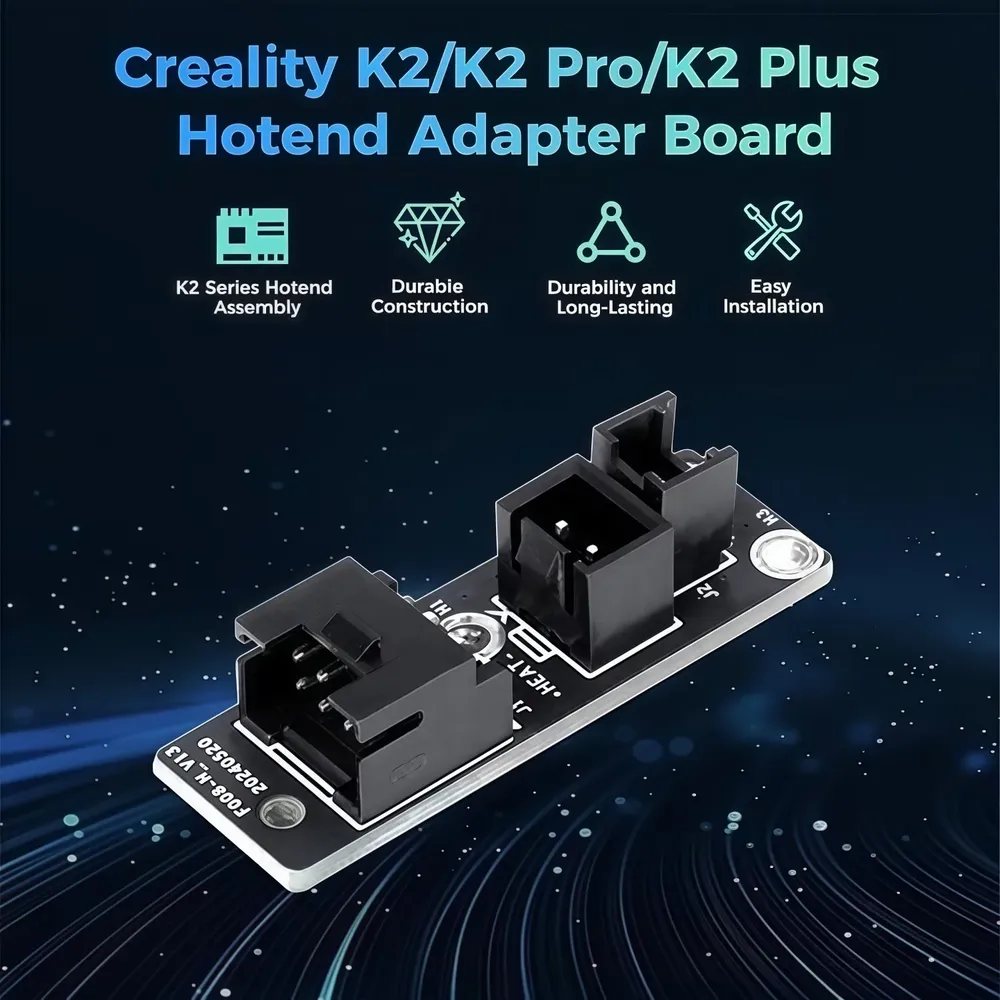 Hotend-Adapter-Board-Kit für Creality K2 Plus 3D-Drucker